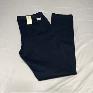 NWT Five Four Chino Pants Men's 34x34 Navy Blue Slim Fit Straight Leg READ*